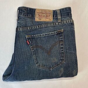 LEVIS 550 SLIM STRAIGHT JEANS W 38 L 32